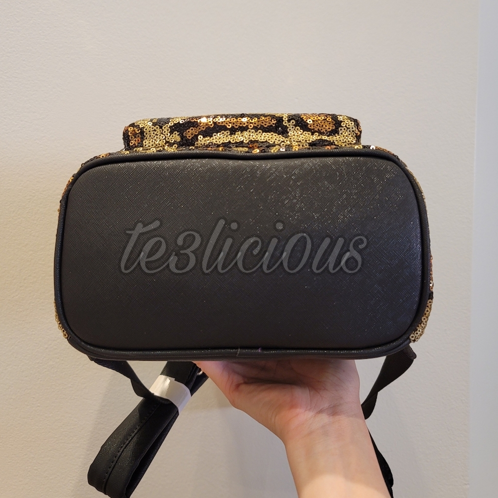 DISNEY PARKS LOUNGEFLY LEOPARD PRINT BACKPACK - Picture 6 of 7